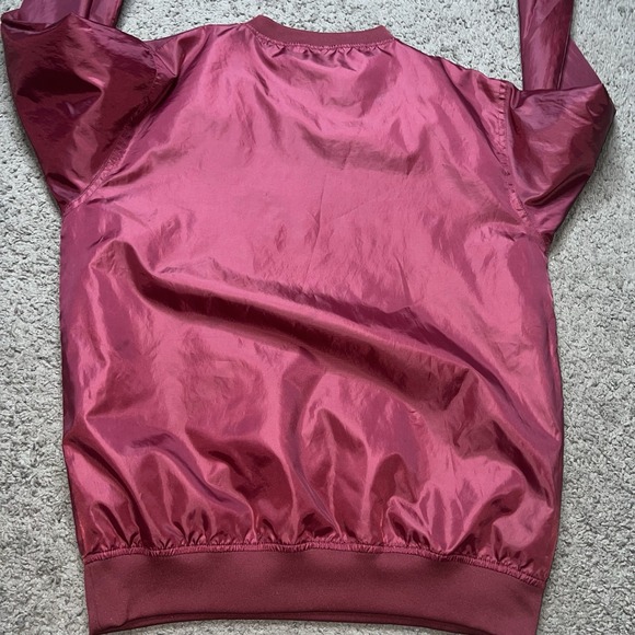 Arkansas Razorbacks Red Oak Mens Size S Red V Neck Pullover Windbreaker Jacket - Picture 6 of 6